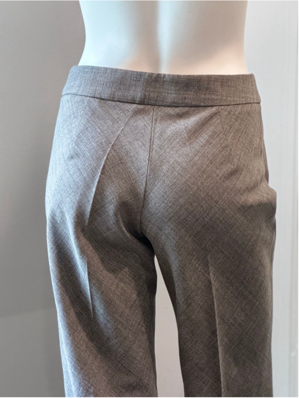 Zara Basic | Gray Tailored Trousers Front Seam Size 6 - Picture 4 of 15